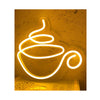 Coffee Cup Neon Light Strip for Wall Office Café Shops Hotels Home Decoration LED Art Indoor L X H 12 X 11 Inches