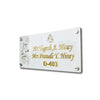 Customized Personalized Acrylic Name Plates Board Design For Home Outdoor Glass Office Hotels Restaurants (16 X 8 inches)