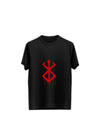 Berserk logo for Anime Round Neck Half Sleeve Regular Fit T Shirt