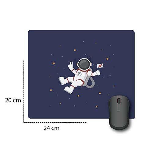 Mousepad Galaxy Space Theme Design Printed Rectangular Rubber Base Programming Mouse Pad for Laptops and Computers Office Gaming Boys Girls Kids Multicolored L X H 24 X 20 CMS