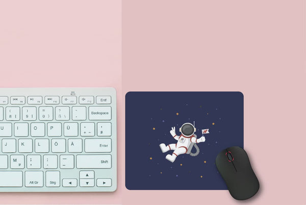 Mousepad Galaxy Space Theme Design Printed Rectangular Rubber Base Programming Mouse Pad for Laptops and Computers Office Gaming Boys Girls Kids Multicolored L X H 24 X 20 CMS