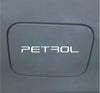 Woopme : Decorative Petrol Decal Vinyl Windows Sides Hood Bumper Car Sticker (White) 12 X 1 CMS