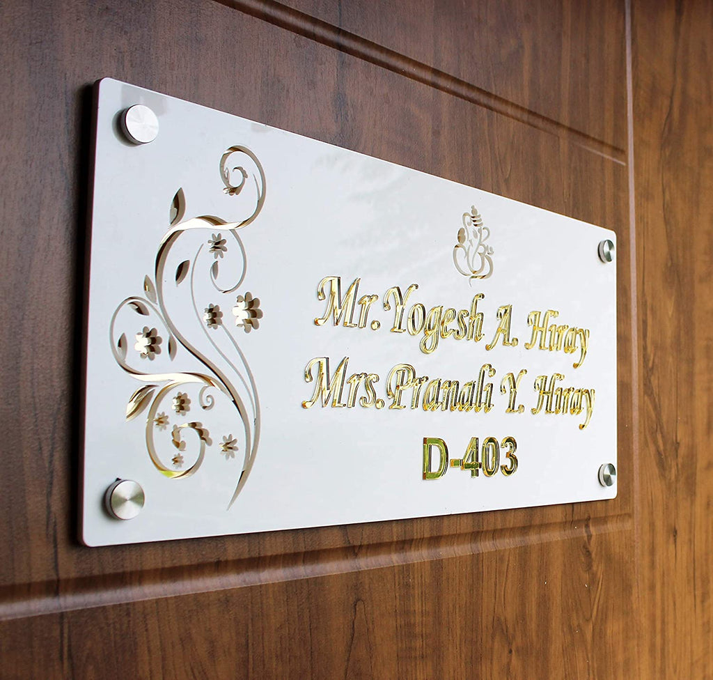 Designer Name Plates For Home Acrylic Door Name Plates WOOPME Designer Name Plates For Home Acrylic Door Name Plates WOOPME