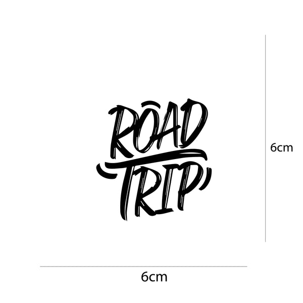 Woopme Road Trip Text Stickers for Power Bank Waterproof Mini Stickers ( Multicolored )