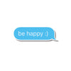 Woopme Be Happy :) Stickers for Mobile Waterproof Mini Stickers ( Multicolored )