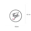 Packing Thank You Stickers Chocolate Box Waterproof Mini Stickers Industrial Packaging( Multicolored ) Pack of 50