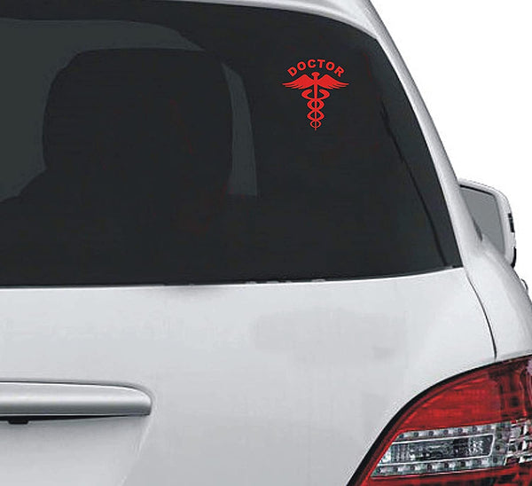 2 Nos Reflective Doctor Decal Sticker for Any Car