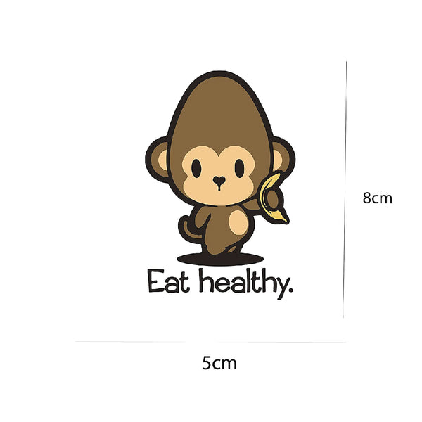 eat healthy thank you stickers