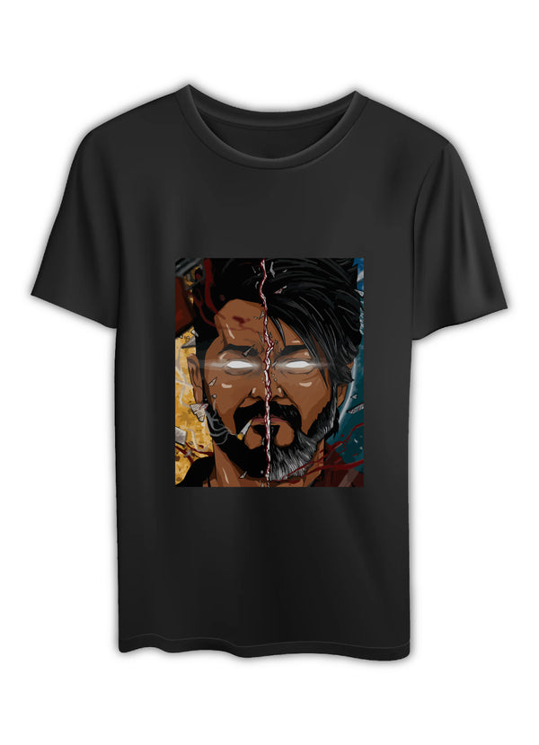Thalapathy Vijay Leo T Shirt for Men Round Half Sleeve Regular Fit