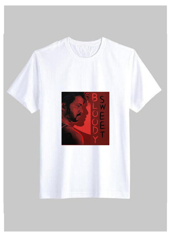Thalapathy Vijay Leo Printed T Shirt for Men Round Half Sleeve Regular Fit