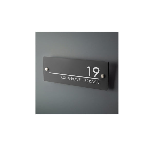 Customized Acrylic Name Plate Design For Home Décor Office Outside Door Flat L x H 13 x 5.5 Inches