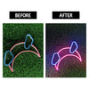 Glasses Neon Light Strip for Wall Bedroom Office Hotels Home Decoration LED Art Indoor L X H 13.5 X 5.5 Inches