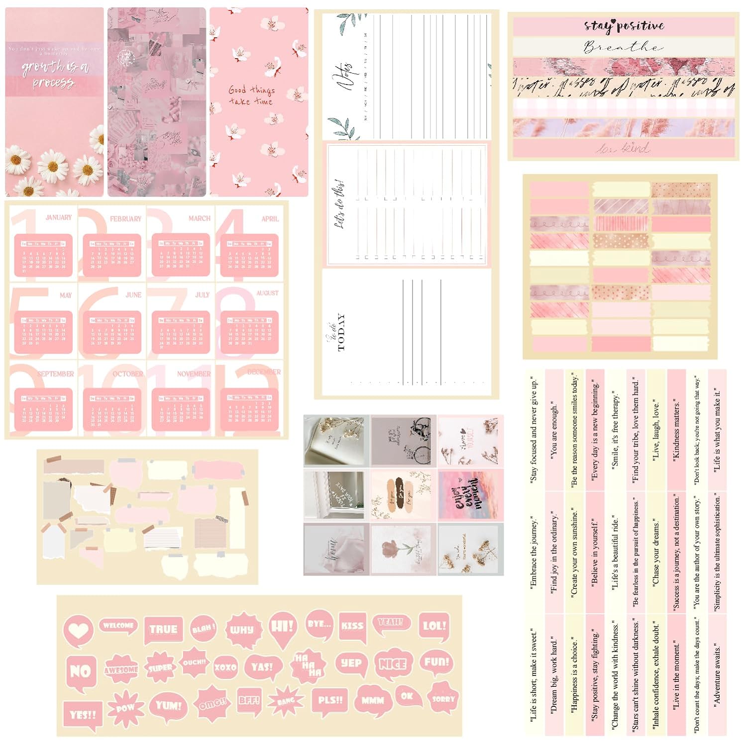 Dropship 15 Pcs Pink Paper Picture Frame Stickers Phote Album Border  Sticker For Journal Diary Planner Scrapbooking Supplies to Sell Online at a  Lower Price
