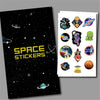 Woopme Solar Space Scrapbook Stickers for Journal DIY Scrapbooking Page Decoration