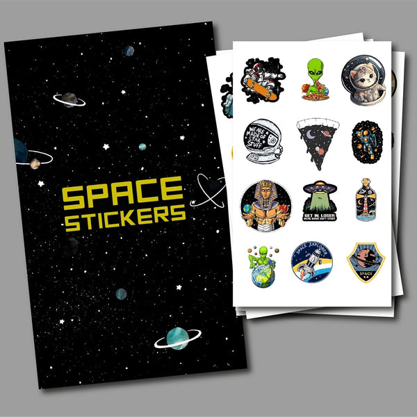 Woopme Solar Space Scrapbook Stickers for Journal DIY Scrapbooking Page Decoration