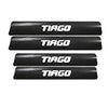 4 PCS Anti-Scratch Door Sill Car Stickers Compatible for Tiago Car Exterior Sill Guard Protector Carbon Fiber and Vinyl Sticker