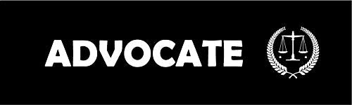 Woopme Advocate Printed Sign Sticker Water Proof for Office Industry Business IT Parks Vinyl Signage (Multicoloured) Printed Sign Stickers