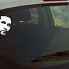Sachin Tendulkar Sticker for Bike and Car Rear Window Glass Vinyl Decal White