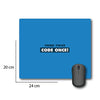 Think Twice Code Once Coding Mouse Pad for Laptop/Computer (20 x 24 CMS)