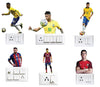 Cr7 Neymar Messi Footballer Switch Board Printed Stickers for Home Living Kids Bed Room Wall Decoration Multicolour Vinyl Stylish 3D Combo Sticker (Standard Size)