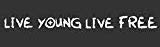 Woopme: Live Young Live Car Stickers White Decals 20 X 3 Cms