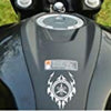 Yamaha Fire Pattern Logo Bike Sticker