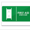 Woopme First Aid Stretcher Printed Sign Sticker Water Proof for Office Industry Business IT Parks Vinyl Signage (Multicoloured) Printed Sign Stickers