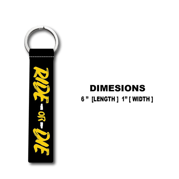Riders Racing Ride Or Die Lanyard Keychain Holder For All Bikes Cars Rider Travelers Boys Girls Lanyard Keychains Multicolor (6 x 1 Inch)