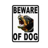Woopme Beware Of Dog Printed Sign Sticker Water Proof for Office Industry Business IT Parks Vinyl Signage (Multicoloured) Printed Sign Stickers
