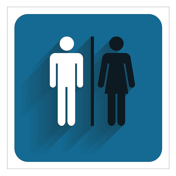 Woopme: Toilet Men, Women Acrylic Sign Boards For Bank Office School Medical College Pharmacy Commercial Signage Boards (30 cm x 10 cm)