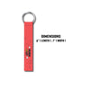 Burn Out Theme Lanyard keychain Holder Compatible For All Bikes Car Key Holder Key Tag Multicolored (6 x 1 Inch)