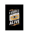 I Used to Be Alive Synthetic Wood Wall Hanging Photo Framed for Bedroom Living Home Office Room Frames L x H 9.5 Inches x 13 Inches