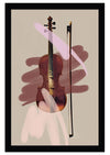 Woopme Violin Art Photo Frame for Home, Restuarant, Bedroom, Office