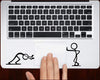 Push and Pull Cartoon Laptop Trackpad Sticker