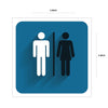 Woopme: Toilet Men, Women Acrylic Sign Boards For Bank Office School Medical College Pharmacy Commercial Signage Boards (30 cm x 10 cm)
