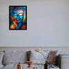 Woopme : Synthetic Wood Buddha Photo Frames Wall Hanging Wall Art Paintings Frames L x H 9.5 Inches x 13 Inches