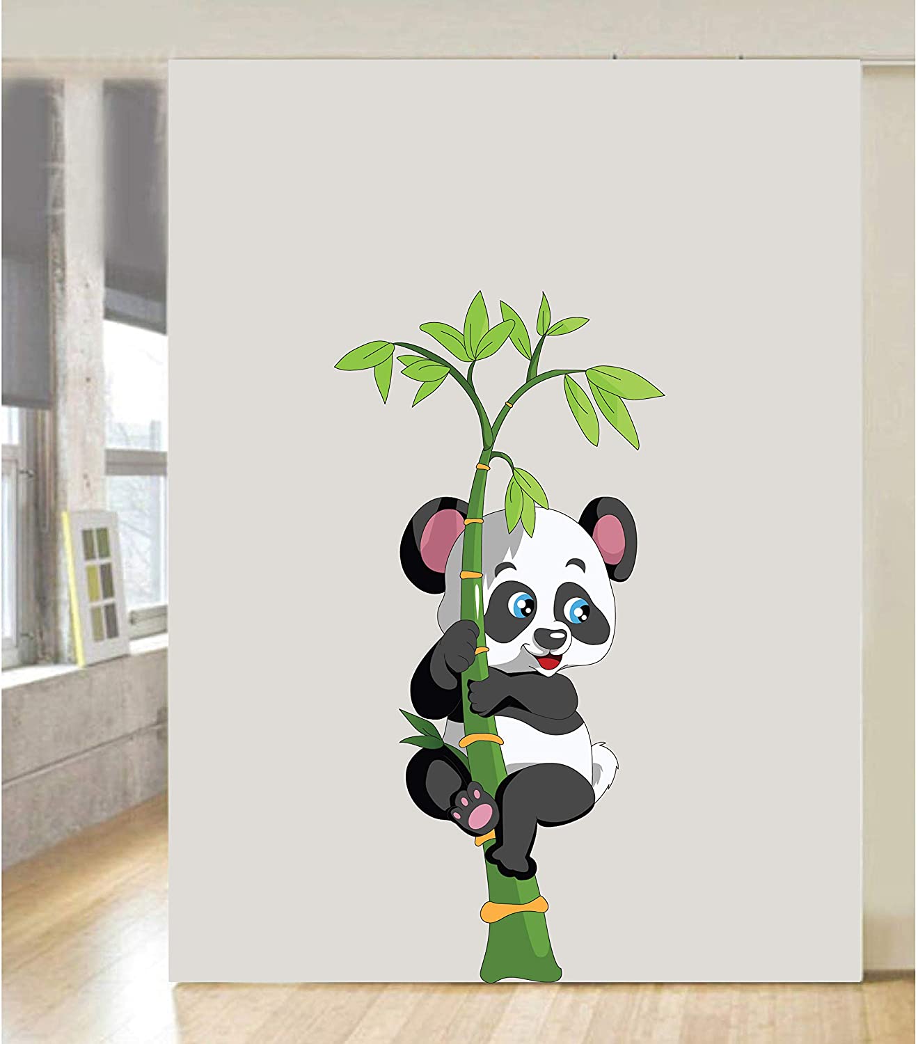woopme Cute Panda Girls Room Wall Sticker for Home Decor Living