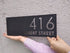 Customized Personalized House Office Laminated Name Plate Door For Home Outdoor Family Glass Outside Office House Decor Bungalow Door Black ( 16 x 6 inches)