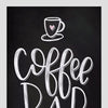 Woopme : Coffee Bar Quotes Wall Hanging Synthetic Wood Photo Framed Poster Coffee Shop Cafe Home Frames L x H 9.5 Inches x 13 Inches