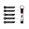 Avengers Logo Animation Cartoon Character Lanyard keychain Holder Compatible For All Bikes Car Key Holder Tag Kids Girls Multicolor (6" x 1" )