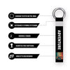 Yes To New Adventure Racing Theme Lanyard keychain Holder Compatible For All Bikes Car Key Holder Tag Multicolored (6 x 1 Inches)