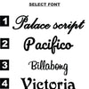 variety of fonts