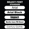 standard fonts