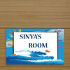 Customized Personalized Kids Name Plate Board Decor for Home Bedroom Room Girls Boys Outdoor Latest Home Outdoor Family Glass Home Outside Door (Aquarium)