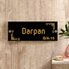 Personalized Name Plates for Home Door Outdoor Customized Laminated Name Board House Apartment Glass Door Number (31 cm X 13 cm)