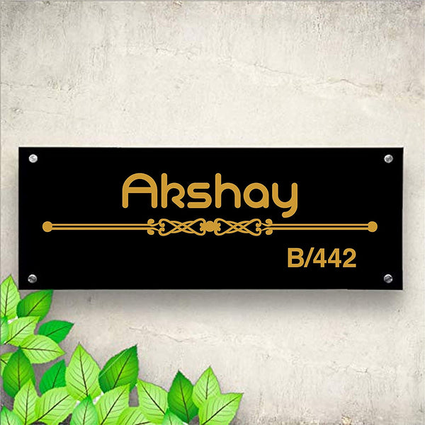 Acrylic Name Board Plates For Home Office Door