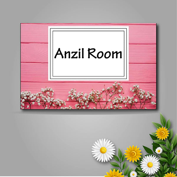 Customized Personalized Printed Name Plate Door Multicolored For Home Outdoor Family Glass Home Outside Office House Door Decor Bungalow (19 X 30 CMS)