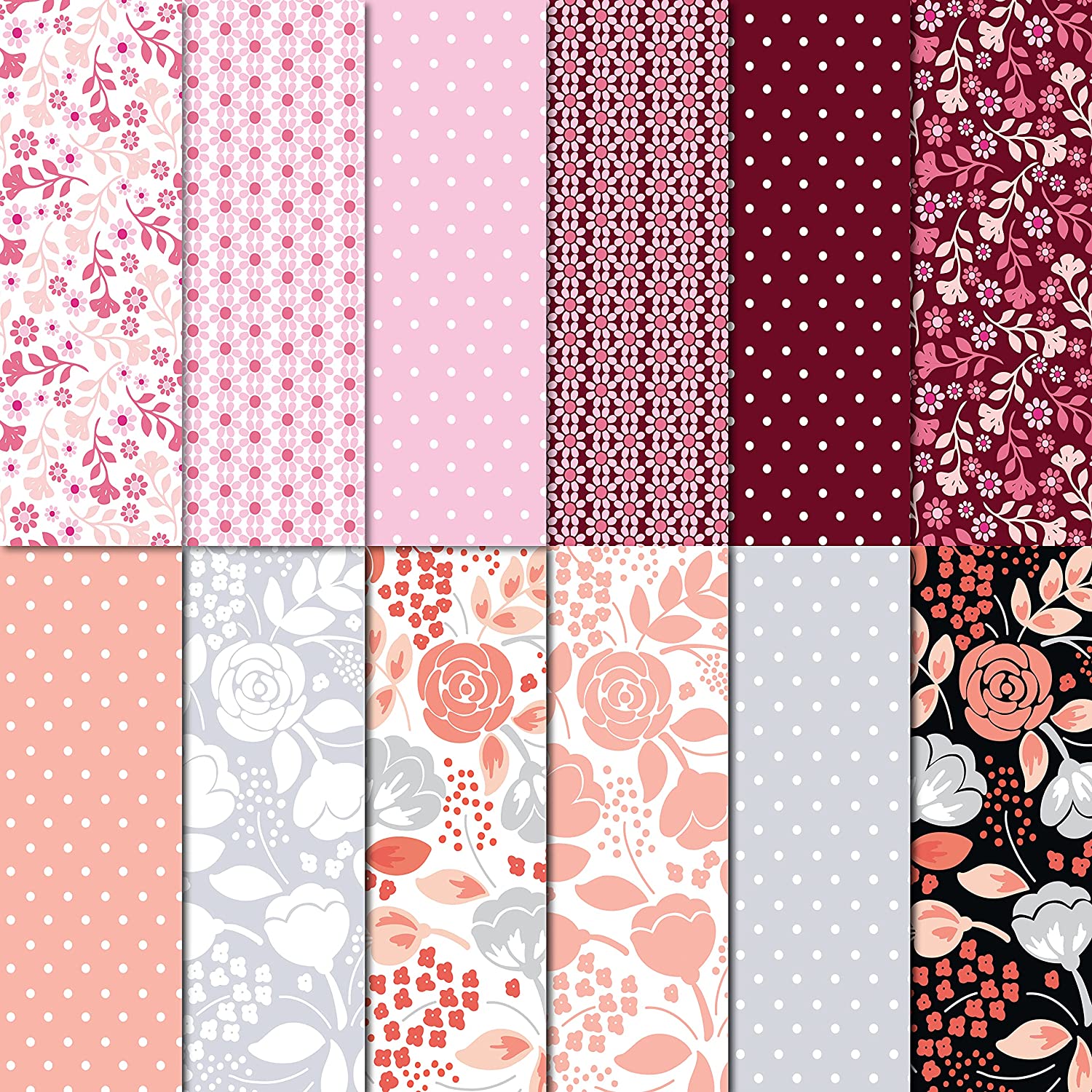 30 PCs Amazing Decorative Wall Pattern Paper Art N Craft Papers for Sc ...