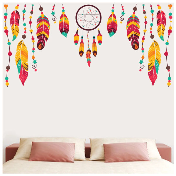 woopme: Dream Catcher Wall Stickers Printed Decal For Bedroom, Living Room, Wall Decoration