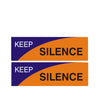 woopme : Keep Silence Combo Sign Board Vinyl With Forex Sheet